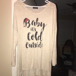 Baby it’s cold outside winter tee